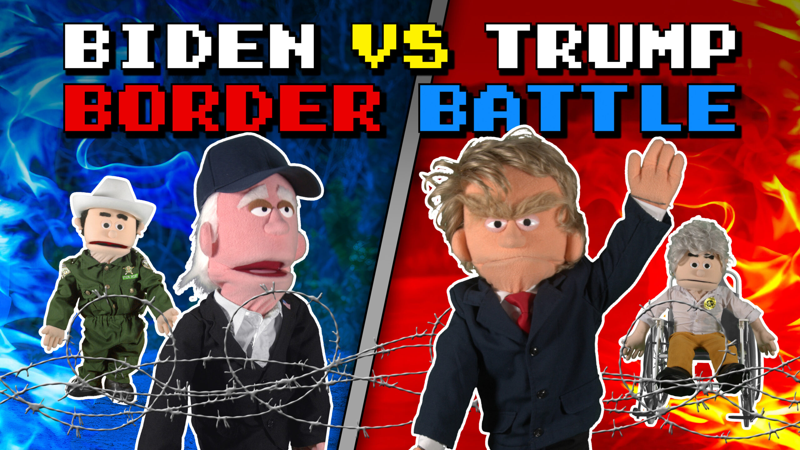 0:00 / 3:12 Biden Vs. Trump in EPIC Border Battle | Puppetgate Ep. 23