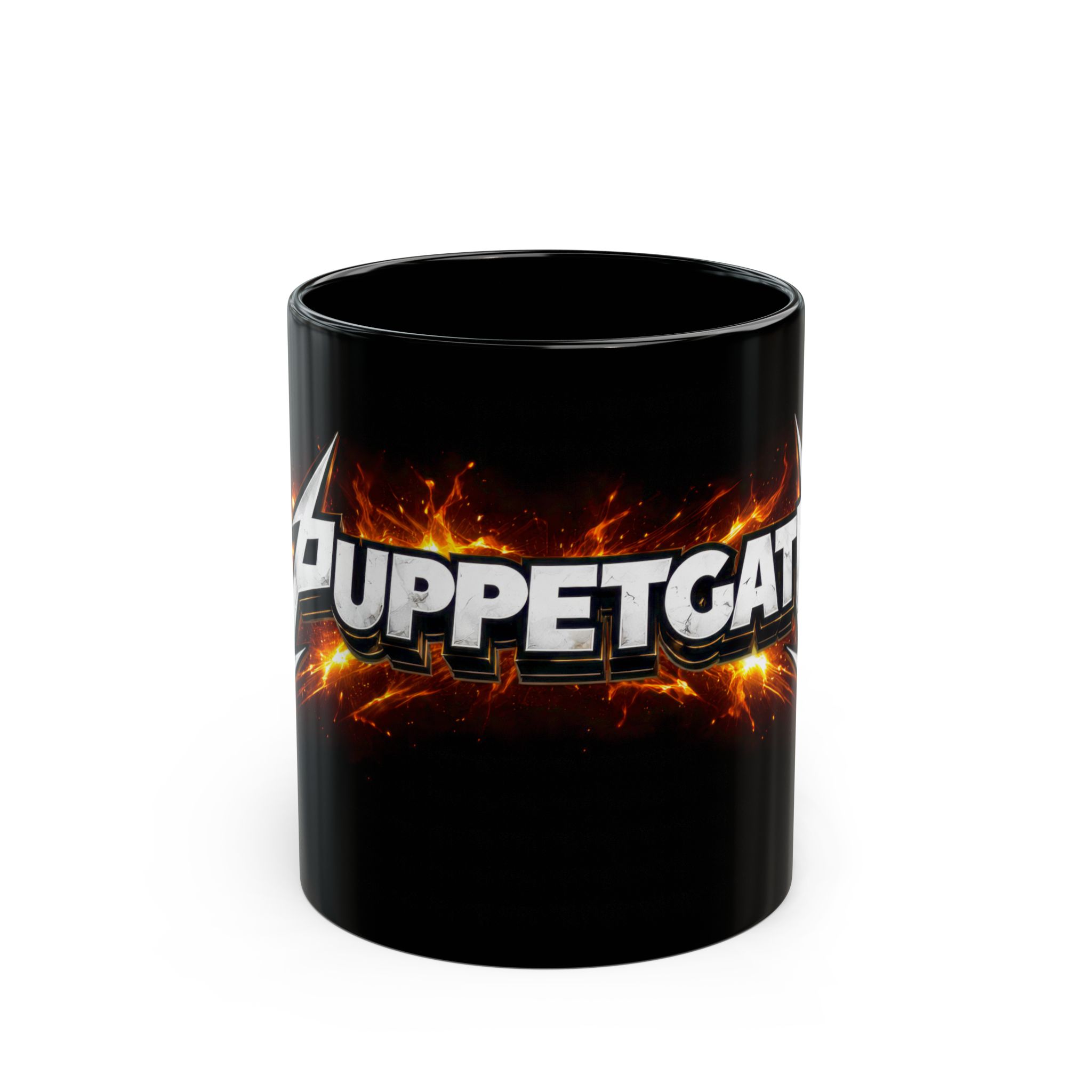 Puppetgate Metal Band Black Mug (11oz/15oz)